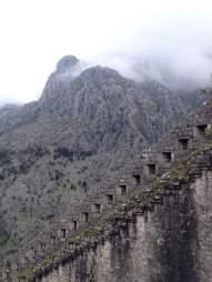 Wall of Kotor's fortress
